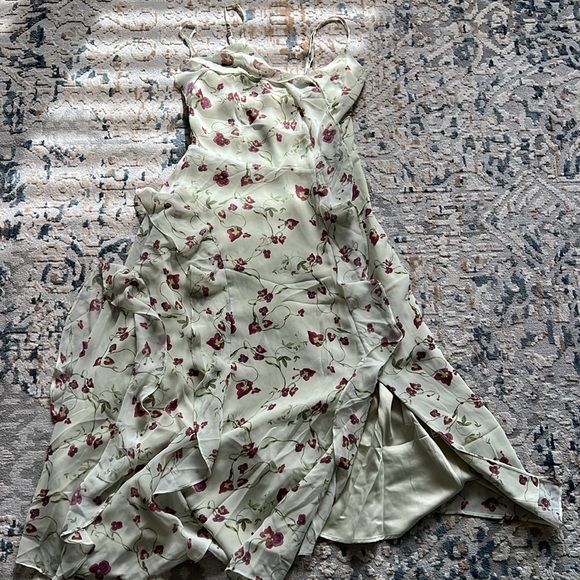 RW&CO Sleeveless Midi Cocktail Dress with Ruffles - Picture 7 of 14